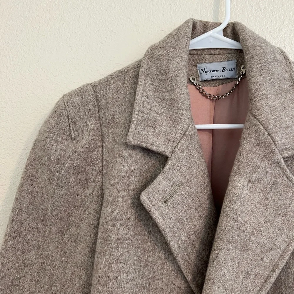 Northern Belle Vintage Coat Tan Beige Size 12